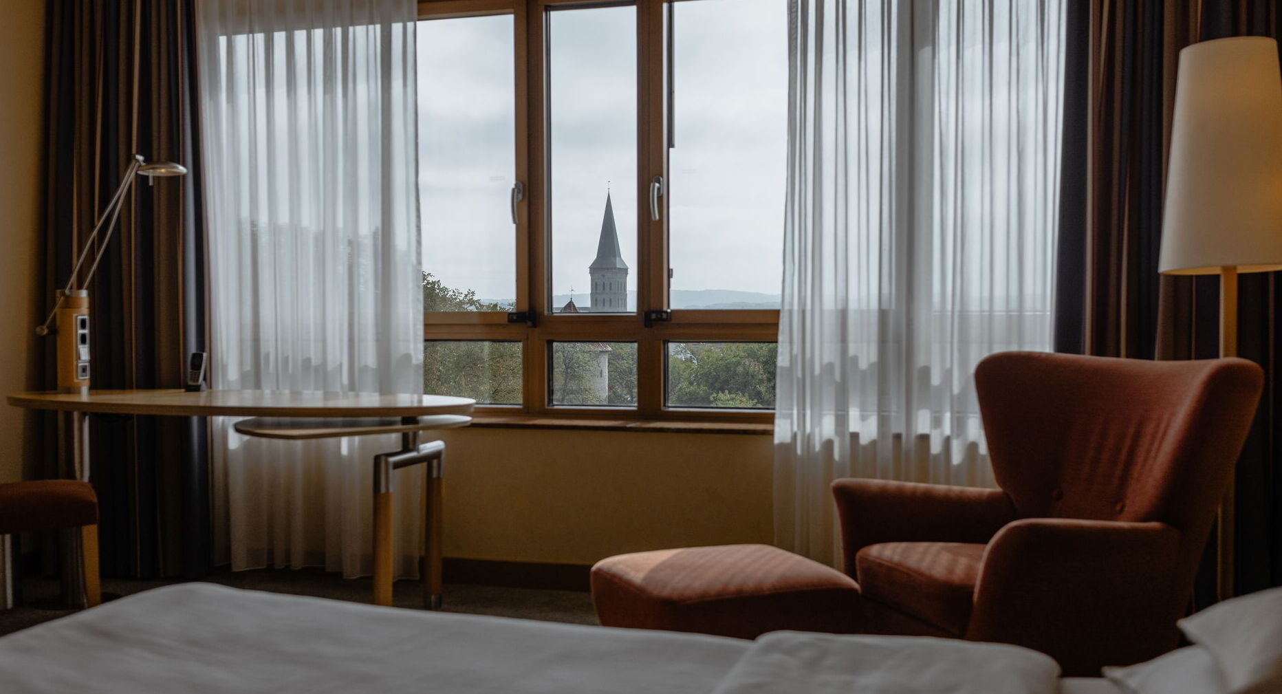 View from a double room at the Hotel Remarque in Osnabrück